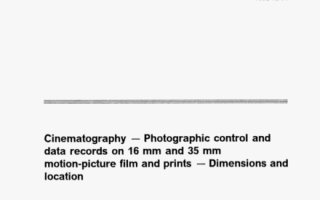 ISO 8758 pdf download – Cinematography – Photographic control anddata records on 16 mm and 35 mm motion-picture film and prints – Dimensions and location