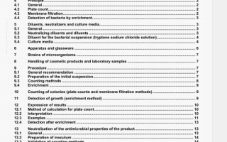 ISO 21149 pdf download – Cosmetics — Microbiology – Enumeration and detection of aerobic mesophilic bacteria