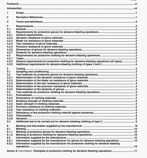 ISO 14877 pdf download – Protective clothing for abrasive blasting operations using granular abrasives