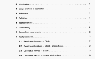 ISO 7174-1 pdf download – Furniture一Chairs 一Determination of stability Part 1: Upright chairs and stools