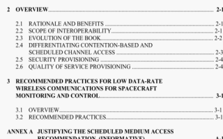 ISO 20205 pdf download – Space data and information transfersystems -Spacecraft Onboard Interface Systems —Low Data-Rate Wireless Communications for Spacecraft Monitoring and Control