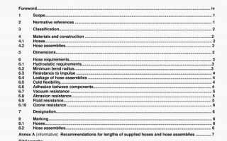 BS ISO 11237-1 pdf download – Rubber hoses and hoseassemblies — Wire-braid-reinforcedcompact types for hydraulic applications ——Specification —— Part 1: Oil-based fluid applications