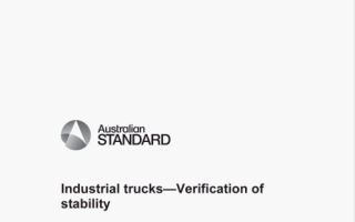 AS ISO 22915.1 pdf download – Industrial trucks- Verification of stability Part 1: General