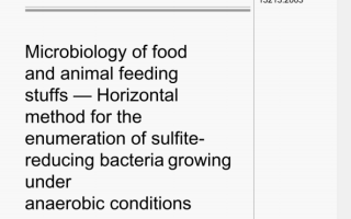 BS ISO 15213 pdf download – Microbiology of food and animal feeding stuffs – – – Horizontal method for the enumeration of sulfite- reducing bacteria growing under anaerobic conditions
