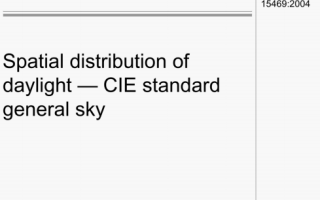 BS ISO 15469 pdf download – Spatial distribution of daylight – – CIE standard general sky