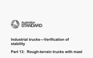 AS ISO 22915.13 pdf download – Industrial trucks- Verification of stability Part 13: Rough-terrain trucks with mast